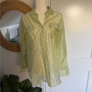 Bailey 44 women’s Light Green sheer button up